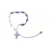 Braided Cross Bracelet - violet