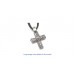 Crystalle-Rock Mini Cross Necklace