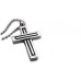 Elevated Deco Stainless Steel Cross Necklace