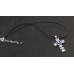 Lucky Clover - Blue Cross Necklace