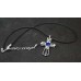 Blue Victorian Sword Cross Necklace