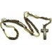 Wood Lace Rosary - Lite Brown