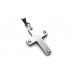 Bolted Stainless Steel Cross Pendant