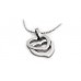 Heart to Heart Stainless Steel Pendant