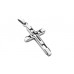 Small Deco Stainless Steel Cross Pendant