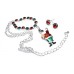 Colorful Santa - Silver Charm Jewelry