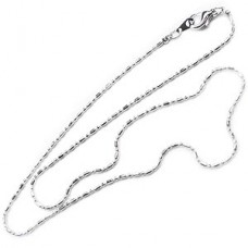 Beaded Chain, Necklace Chain White-Gold plated Chain