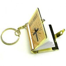Gold Mini Bible Key Chain