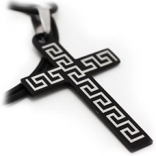 Art Deco Contemporary Cross Necklace