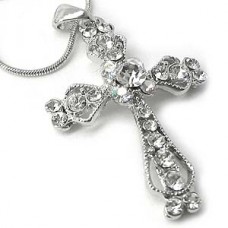 Baby Butterfly Cross Necklace
