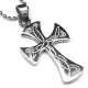 Celtic Surfer Stainless Steel Cross Necklace