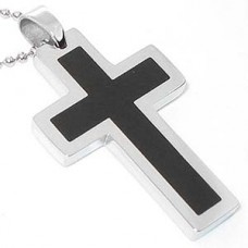 Contemporary Truth  Stainless Steel Cross Necklace