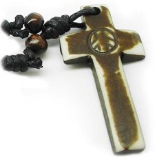 Contemporary Peace Cross Necklace