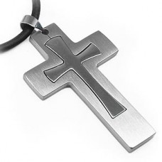 Cross Image Stainless Steel Cross Necklace
