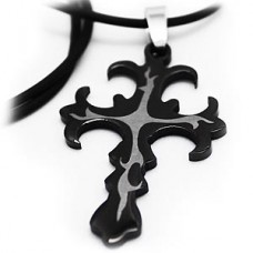 Gothic Stainless Steel Cross Necklace