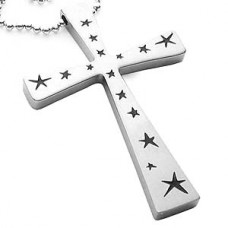 Holy Night Stainless Steel Cross Necklace