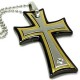 Holy Trio 2 Stainless Steel Cross Necklace