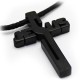 Jesus Stainless Steel Cross Necklace with Adjustible Chain