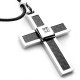 Jewel Box Stainless Steel Cross Necklace