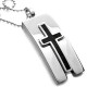 Keystone Stainless Steel Cross Necklace