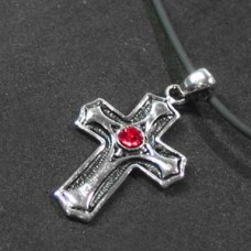 Knights Heart of Passion Cross Necklace