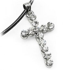 Mini Sparkles Stainless Steel Cross Necklace