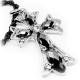 Onyx Victorian Cross Necklace