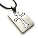 Shinning Crusade Stainless Steel Cross Necklace