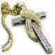 Golden Shrouded Cross Necklace