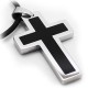 Simplicity Duo Stainless Steel Cross Necklace