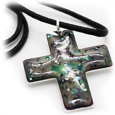 Sparkle Glaze Cross Necklace
