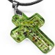 Urban Faith Cross Necklace - Green