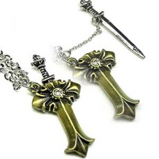 Victorian Sword Cross Necklace