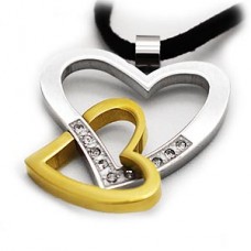 Heart to Heart 2 Stainless Steel Pendant