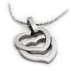 Heart to Heart Stainless Steel Pendant