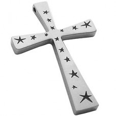 Holy Night Stainless Steel Cross Pendant