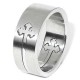 Victorian two piece Stainless Steel Cross Ring