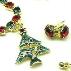 Colorful Christmas Tree - Golden Charm Jewelry