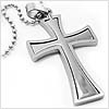 Dual Contemporary Flare Cross Necklace