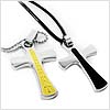 Graceful Stainless Steel Cross Necklace Combination Set