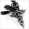 Halo of Flame Cross Necklace