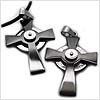Hidden Celtic Stainless Steel Cross Necklace