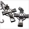 Hidden Celtic Stainless Steel Cross Necklace