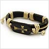 Contemporary Victorian Cross Bracelet