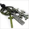 Clover Charms Contermporary Cross Necklace