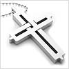 Cycle of Life Stainless Steel Cross Necklace