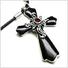 Ruby Heart Cross Necklace