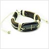 Button Contemporary Cross Bracelet