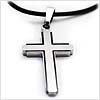 Gardian Contemporary Titanium Cross Necklace
