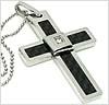 Jewel Box Stainless Steel Cross Necklace